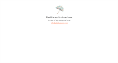 Desktop Screenshot of plaidparasol.com